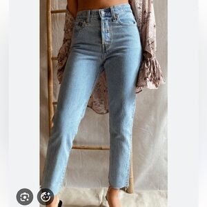 Levi’s Wedgie Straight Light Wash Blue Women's Jeans